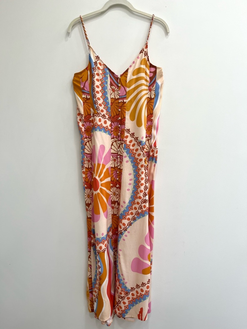 Maaji Pink Orange Blue Floral Maxi Dress - Picture 6 of 16